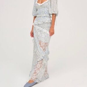 For Love And Lemons Riley Maxi Dress